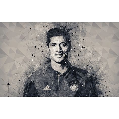 Papier peint panoramique Football - Joueur de Foot - 130 cm x 81 cm (1/2)