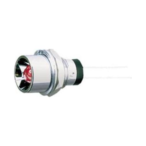Piloto LED 5mm Cuerpo Metalico VERDE (1/2)