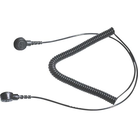Bernstein Tools for Electronics 9-342-2 ESD-Erdungskabel 2.40 m Druckknopf 3 mm, Druckknopf 10 mm
