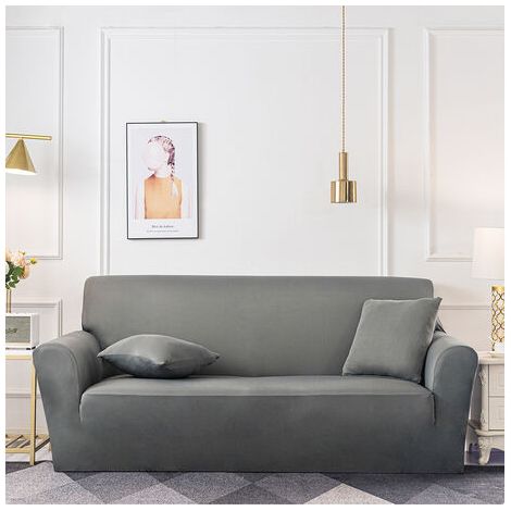 LaBlanc - Copridivano a 3 posti con braccioli elasticizzati - Copridivano per soggiorno e camera da letto, 195-230 cm