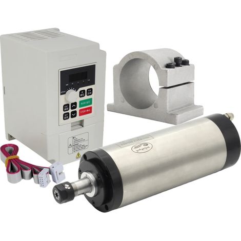 Routeur CNC, moteur de broche refroidi par eau de 1,5 kW, inverseur inclus, AJOUTER UN SERRAGE VFD, 220V (1/2)
