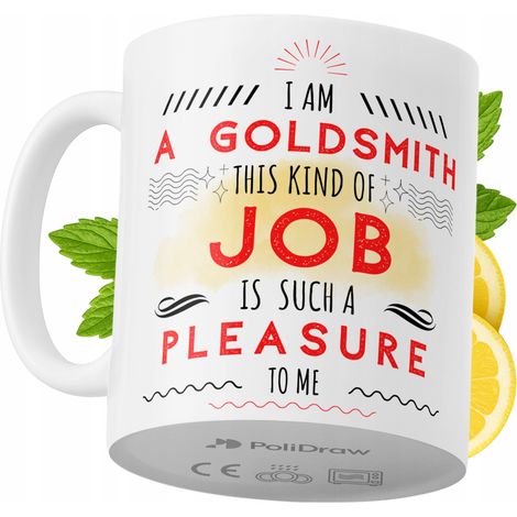 Taza para orfebre. Divertida taza de café o té con diseño gráfico y texto humorístico. Taza ideal para cumpleaños, santos, días festivos. Taza premium para ocasiones especiales en casa, la oficina o e (1/5)