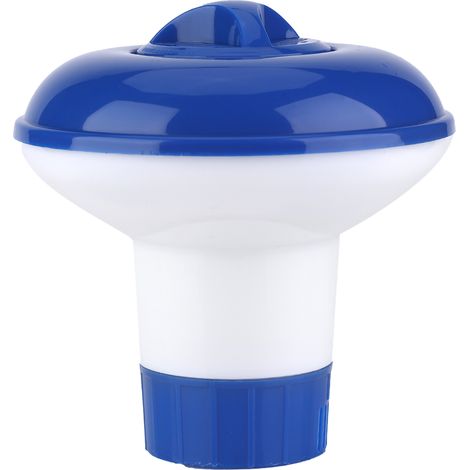 Distributeur de produits chimiques pour piscine offrant du chlore flottant pour piscines intérieures et extérieures (1/5)