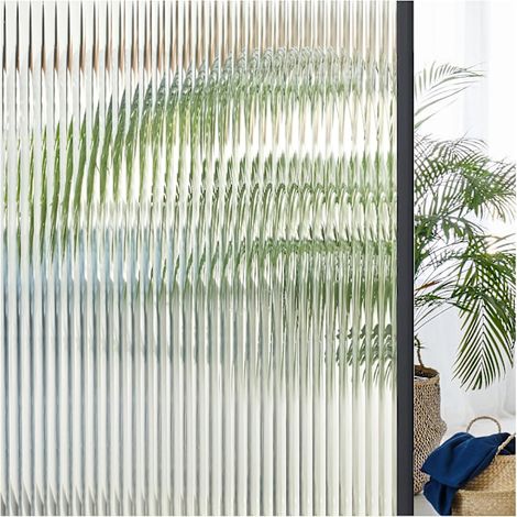 Film adhésif décoratif 3D pour fenêtre cannelée 17,5 x 78,7 pouces [CM] (1/5)