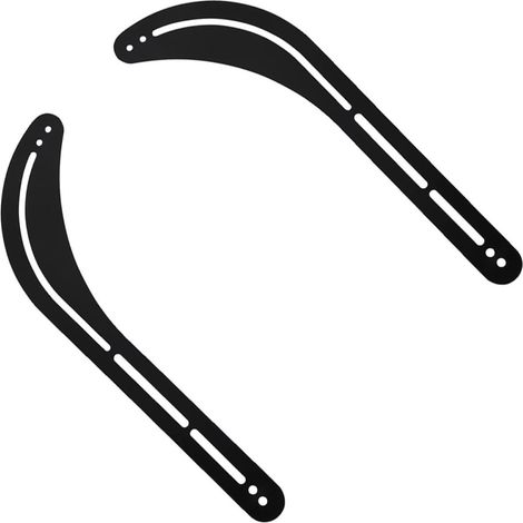 2 Pièces Support de Barre de Son Support TV pour Bar pour Téléviseur, Fer, Noir, Charge 15kg, sans Perçage, Compatible TV et Soundbar, Remplacement (1/5)