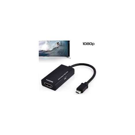 Micro-USB-zu-HDMI-Adapterkabel, Micro-USB-zu-HDMI-HD-Konvertierungskabel für Mobiltelefon, Smartwatch und Fernseher (1/5)