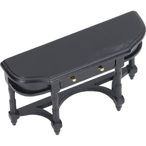 Bureau pour maison de poupée, modèle de mini-meuble en bois pour maisons de poupées, accessoire décoratif pour aires de jeux. (1/5)