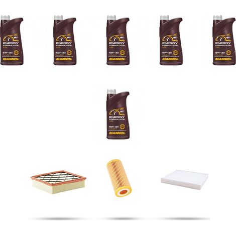 Kit tagliando 3 FILTRI e 6L OLIO compatibile con Ford S-Max 2.5 ST 162kw dal 2006 (1/5)