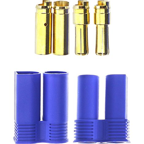 5 Paire EC5 Banana Fiche Dispositif Femelle Mâle Bullet Connecteur pour RC ESC LIPO Hélicoptère Batterie (1/4)