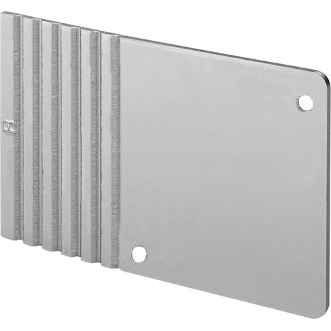 HERMAT Endkappe 9170, für Laufschiene mit Abstandsprofil, Aluminium