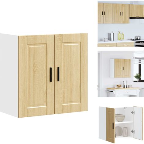 Küchen-Hängeschrank Porto Sonoma-Eiche Holzwerkstoff - Küchen-Wandschrank - Küchen-Wandschränke - Wandschrank Küche - Küchenschrank (1/5)