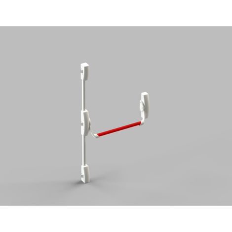Serrure antipanique UNICO COMPATIBLE barre 2 et 3 points latéraux coupe-feu blanc - ANTIPANIC
