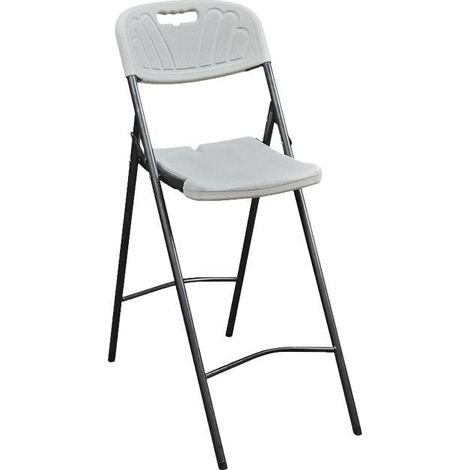 SILLA ALTA PLEGABLE BLANCA ALTURA ASIENTO 74 cm venta unitaria (1/4)
