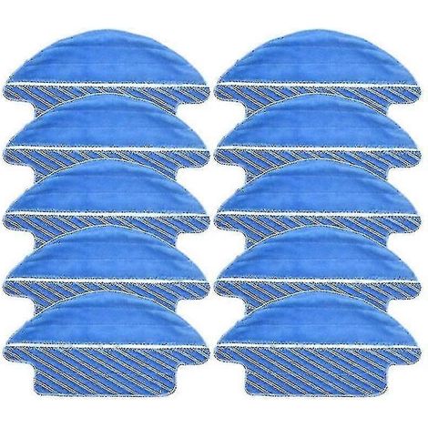 Lot de 10 lingettes de nettoyage en microfibre pour aspirateur robot Conga série 3090