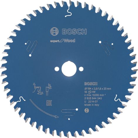 Lame de scie circulaire Bosch Expert pour bois 184 x 20 x 2,6 mm 56