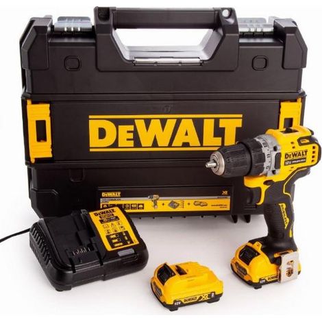DeWALT Werkzeuge - 12V Akku-Schlagbohrschrauber, 2x Akku 2,0 Ah XR DCD701D2