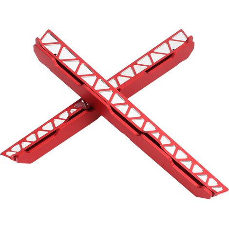 Marchepieds latéraux en alliage d'aluminium haute simulation pour voiture RC Axial SCX6 1/6 Jeep 10,4 pouces, rouge (1/5)