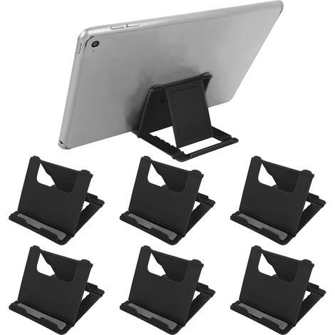 6 Pack Foldable Mobile Phone Stand, Multi-Angle Mobile Phone Stand, Universal Desk Stand for All Cell Phones and Tablets (1/5)