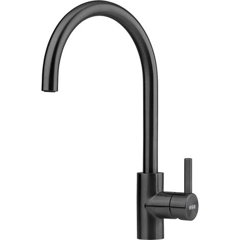 Mitigeur Franke Eos Néo à bec - Inox Noir coloris Inox Noir (1/4)