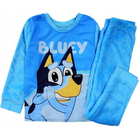 Pigiama per cagnolino Bluey, caldo e spesso in pile di corallo 98 D001B