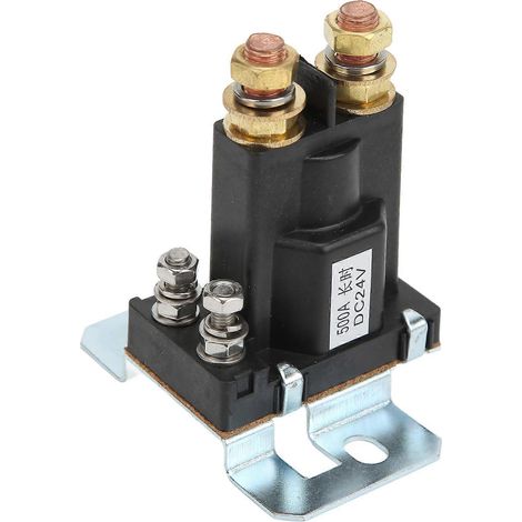 Relais de démarreur 24 V 500 A en cuivre rouge, courant élevé, normalement ouvert, pour chariots élévateurs, ingénierie, automobile, multi-usages (1/5)