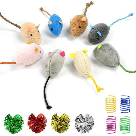 Catnip Toys, Mice Toys, Catnip Toys, Plush Cat Toy for Cats, Plush Mice Toys for Cats Catnip Sticks Chew Sticks Cats (1/5)