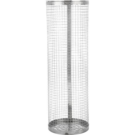 Wiederverwendbarer runder Grillrost aus lebensmittelechtem Edelstahl, hitzebeständig, antihaftbeschichtet, 21 cm (8,3 Zoll). (1/4)