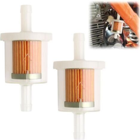 Kraftstofffilter – 4er-Pack, universell 8 mm – Wiederverwendbar, Hochleistungsfiltration – Geeignet für Motorräder, Rasenmäher und Roller (1/4)