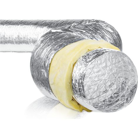 Gaine souple alu iso thermique 50 mm, classement M0/M1, D 500 mm, longueur 10 m S&P (UNELVENT) 820776