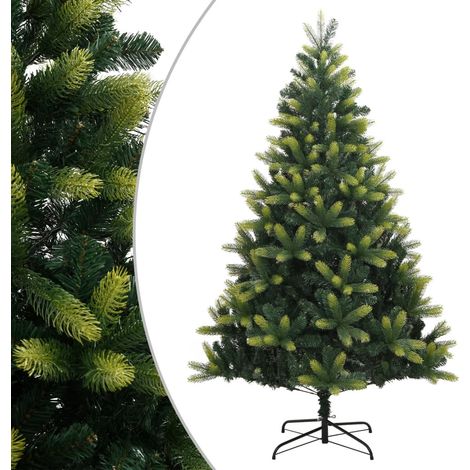 Árbol de Navidad artificial con bisagras y soporte 180 cm vidaXL (1/5)