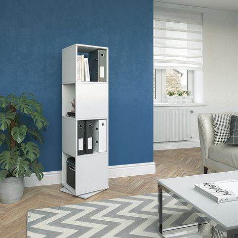 Estantería giratoria , Blanco, 35.2 x 144.2 cm, Vicco (1/5)