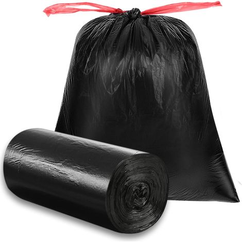 30 Sacs Poubelles 100L 80x100cm Résistants Avec Liens Coulissants (1/5)