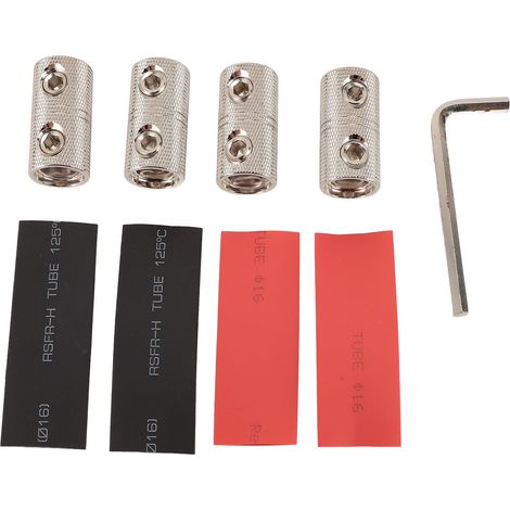 Ortviai Connecteur de fil à sertir en laiton isolé – 4 pièces, étanchéité renforcée, excellente conductivité pour ampli, bateau, voiture (1/5)