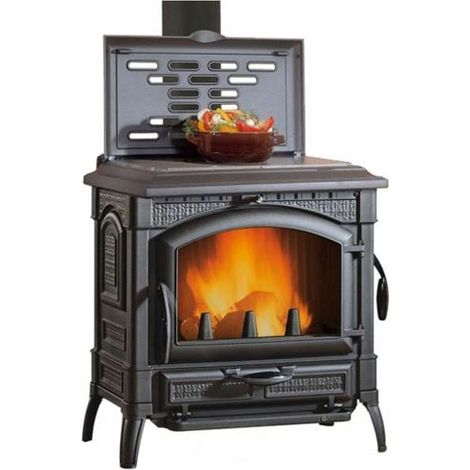 La Nordica Extraflame stufa cucina a legna Isotta Evo piastra con cerchi in ghisa 11,9 kW 258 m (1/5)
