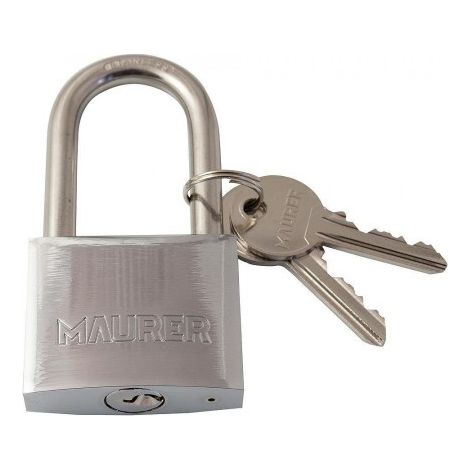 LUCCHETTO ARCO LUNGO MARE INOX MAURER 40MM - CF. IN BLISTER (1/2)