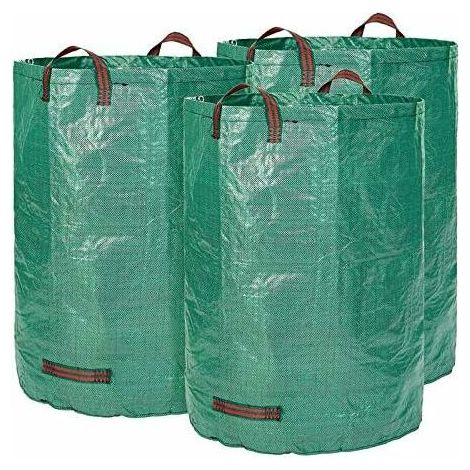 Premium XXL Gartensäcke - Stabile Gartenabfallsäcke aus extrem robustem Polypropylen (PP) 150g/m² - Selbststehende und faltbare Laubsäcke (1/4)