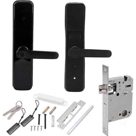 Intelligentes Türschloss mit WLAN, Bluetooth und RFID-Karte, temporärem Code, Fernentriegelung per App, Einbruchschutz, TUYA-kompatibel, für Zuhause und Büro (1/5)