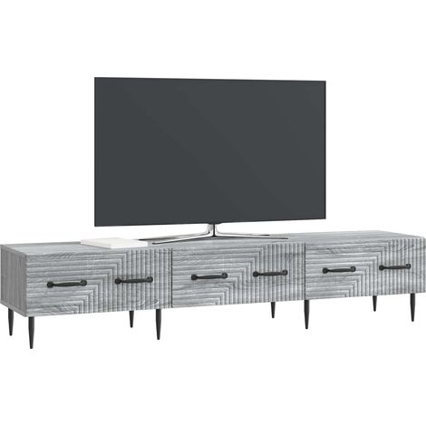 Maison Exclusive - Mobile TV Grigio Sonoma 147 x 34,5 x 30 cm Legno ingegnerizzato