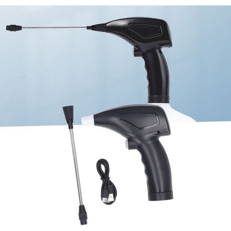 Pulverizador eléctrico recargable (sin marca) con tubo de extensión de 15 cm para jardín, hogar, flores, lavado de coches y cuidado de mascotas. Batería de iones de litio de 500 mAh (tipo 18650). (1/5)