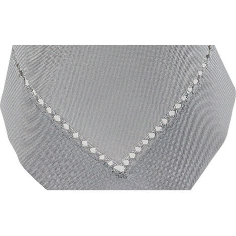 Mantel con vainica gris 130x160 Elegante (1/2)