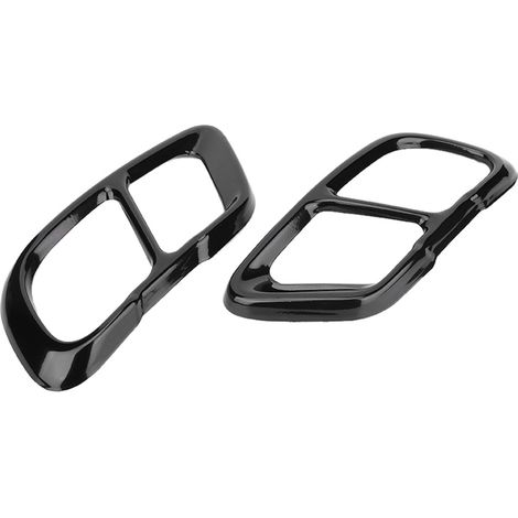 Couvercle D Echappement - Acier Inoxydable Brillant Noir - Pour Tubulure D Echappement - Compatible X5 X7 2019 - Lot De 1 (1/5)