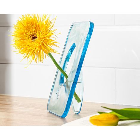 Vase cadre à fleurs - bleu (1/5)