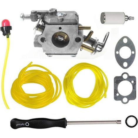 C1M-H58 carburetor with gaskets and fuel line for Ryobi Homelite 308070001 985597001 38cc 46cc chainsaw