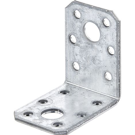 Équerre d'assemblage – Galvanisée Sendzimir – 50 x 50 x 35 mm – Set de 25 pièces – Marque Alberts (1/2)