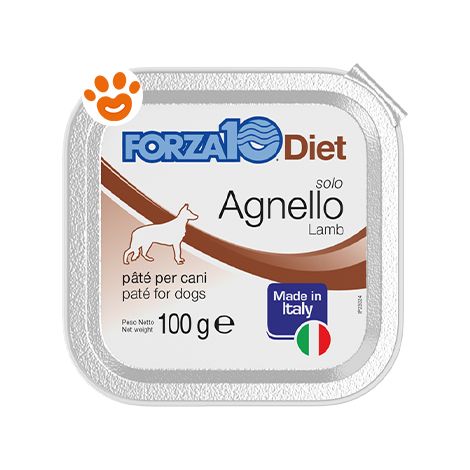 Forza10 Dog Solo Diet Agnello  - Forza10 Dog Solo Diet Agnello - Vaschetta Da 100 Gr