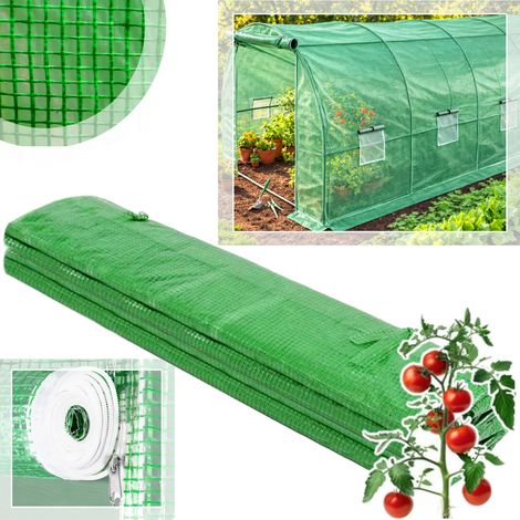 Cubierta de aluminio para túnel de 8x3x2 m, color verde. (1/5)