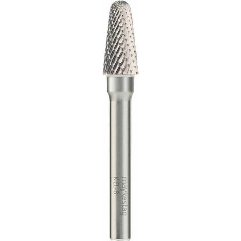 Fraise Rotative HM Tige Cylindrique Forme Bout Arrondi - Fontes, Aciers D. 3 x Lt. 38 x Lu. 14 x Q. 3 mm - Diamwood