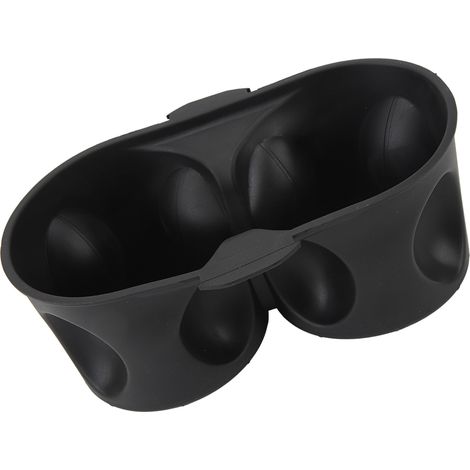 1 porte-gobelet de console centrale, insert double en caoutchouc, noir, compatible Town & Country 2011–2016 et Grand Caravan 2011–2020 (1/5)