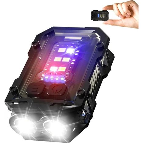Mini lampe torche porte clés LED avec clip et aimant COB rechargeable USB pour mécanique et éclairage (1/5)