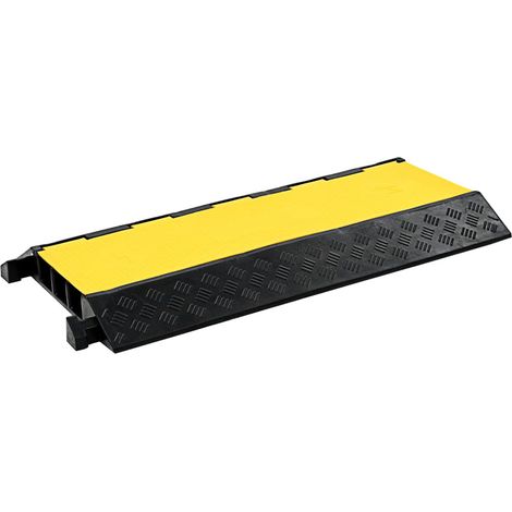 vidaXL Cable Protector Ramp 3 Channels Rubber 93 cm